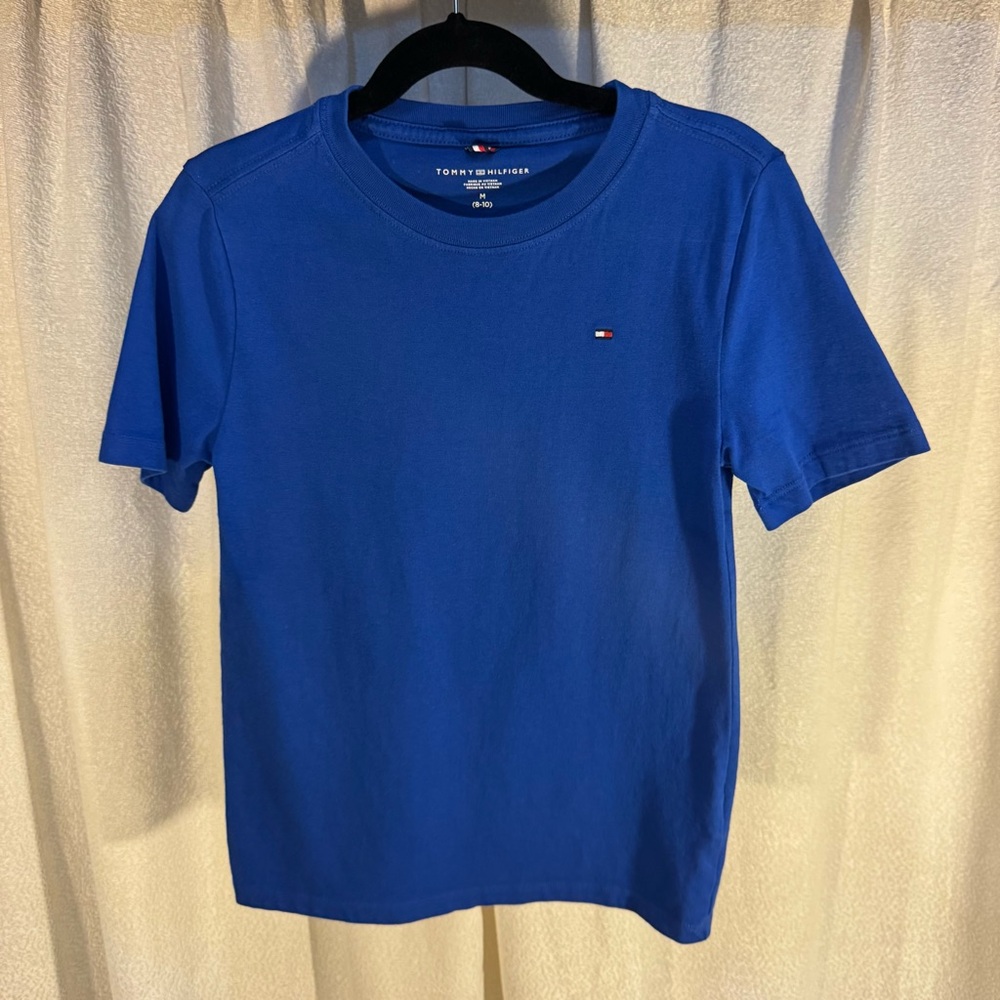Tommy Hilfiger Boys Classic Blue Tee Size 8-10